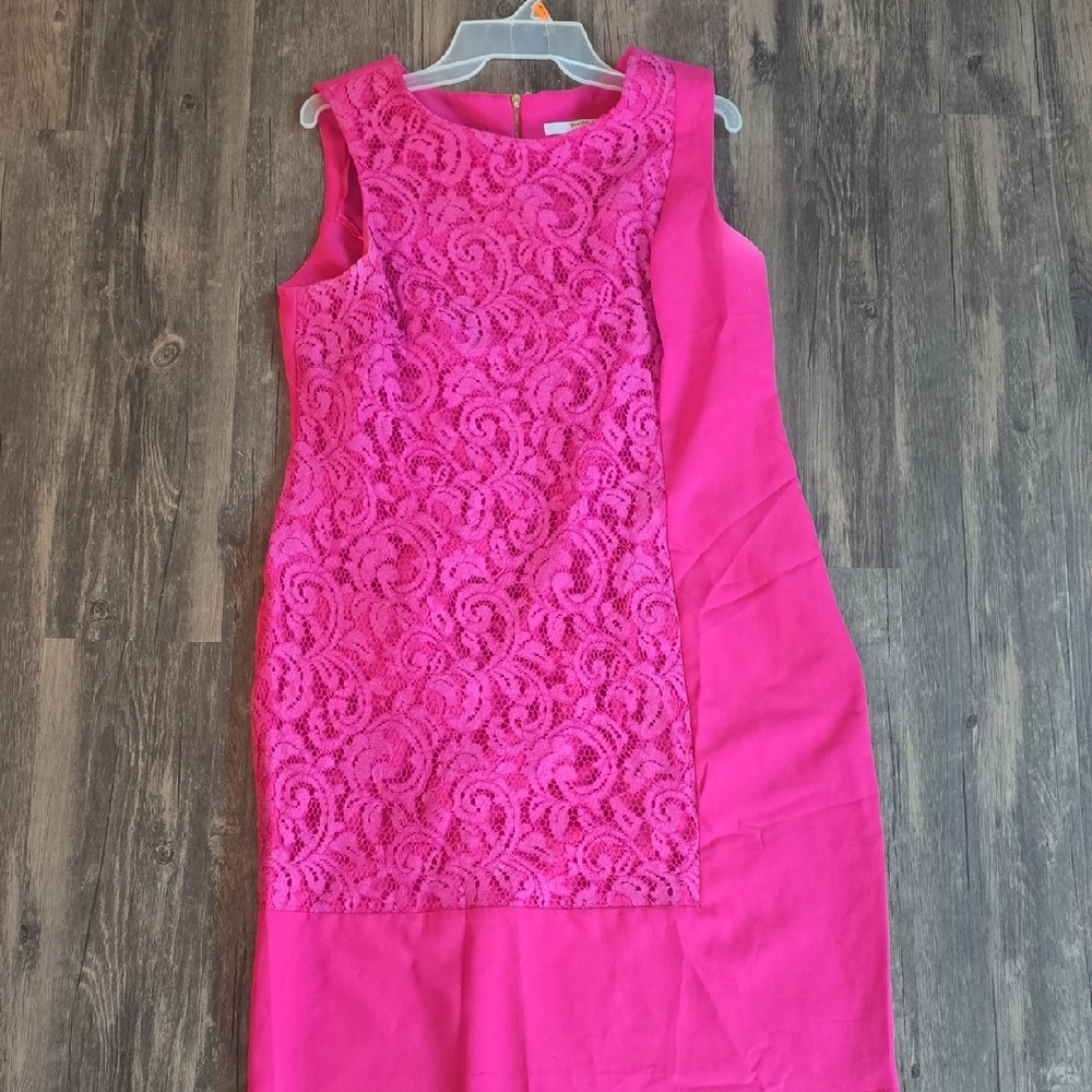 Studio One Fuchsia Lace Dress